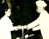 Receiving Sahitya Academy Award from Sarvepalli Radhakrishnan in the year 1961.