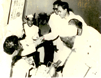 Dr. Bhattacharyya with S. Radhakrishnan at a tea-party in 1961.