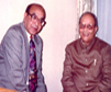 Dr. Bhattacharyya with (Great Lyricist,Composer and Singer) in London.