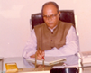 Dr. Bhattacharyya at Sahitya Academy Office.